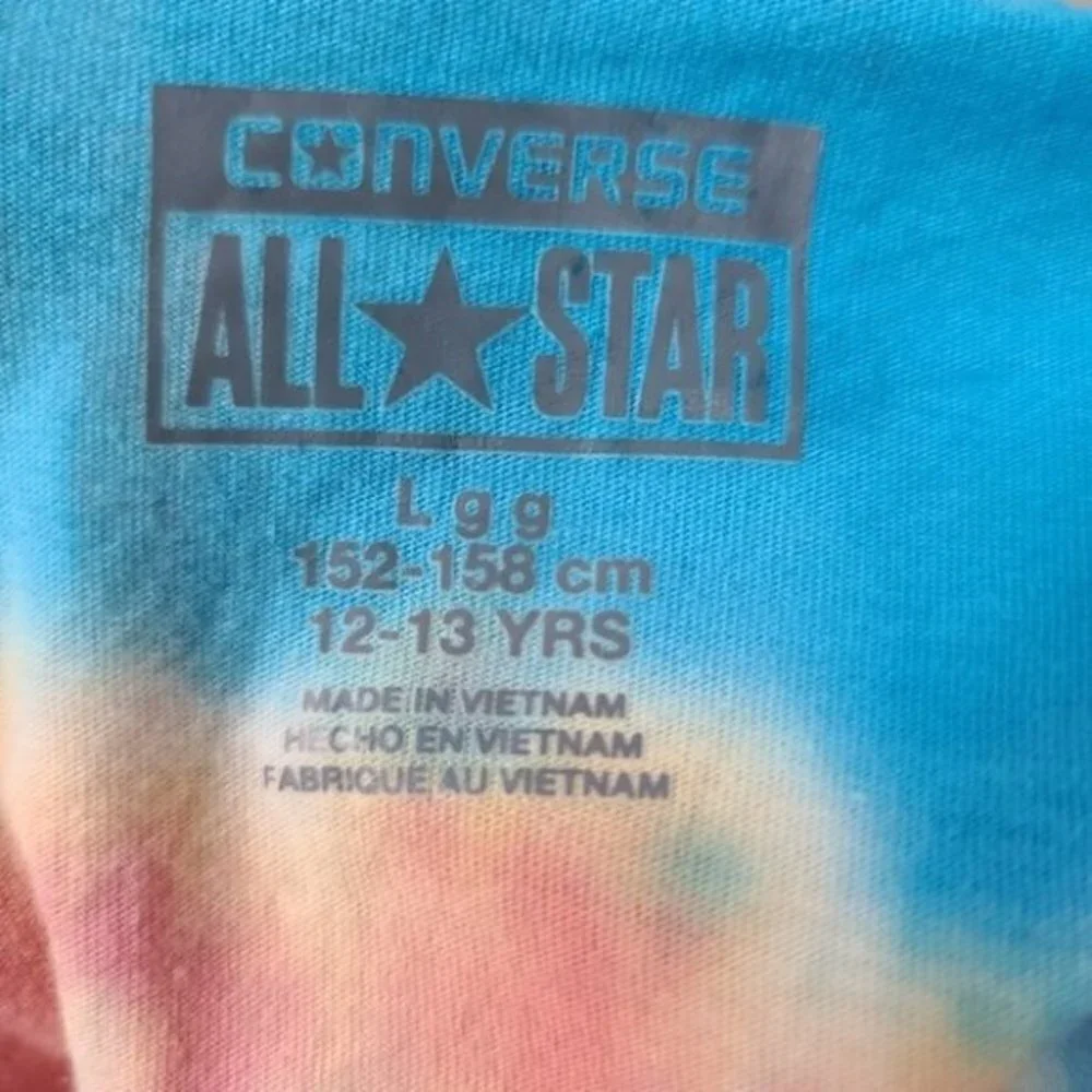 Converse Tie Dye Youth Crop Top Girls L